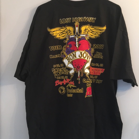 Bon Jovi Lost Highway 2007 Concert Tour Tshirt XXL - Picture 1 of 8